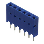 Amphenol ICC Surface Mount PCB Socket, 7-Contact, 1-Row, 2.54mm Pitch