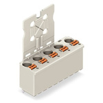 Wago 2092 Series Straight Push-In PCB Socket, 5-Contact, 1-Row, 7.5mm Pitch, Push Button Termination