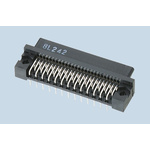 Hirose FX2 Series Right Angle Through Hole Mount PCB Socket, 60-Contact, 2-Row, 1.27mm Pitch, Solder Termination