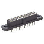 HARWIN M80 Series Straight Through Hole Mount PCB Socket, 14-Contact, 2-Row, 2mm Pitch, Solder Termination