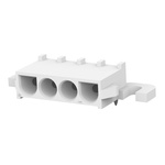 TE Connectivity Universal MATE-N-LOK Series Right Angle Through Hole Mount PCB Socket, 4-Contact, 6.35mm Pitch, Solder
