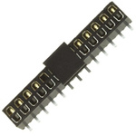 3M 1532 Series Straight Surface Mount PCB Socket, 26-Contact, 2-Row, 2mm Pitch, Solder Termination