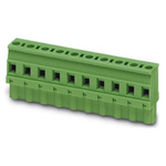 Phoenix Contact GMVSTBW 2.5/ 9-ST-7.62 Series PCB Terminal Block, 9-Contact, 7.62mm Pitch, Screw Termination