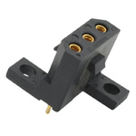 Souriau SMS Series Straight PCB Mount PCB Socket, 3-Contact, 1-Row, 5.08mm Pitch, Solder Termination