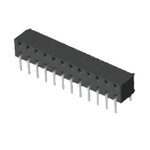 Samtec MMS Series Straight Through Hole Mount PCB Socket, 24-Contact, 2-Row, 2mm Pitch, Solder Termination