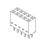 Molex C-Grid Series Straight Through Hole Mount PCB Socket, 20-Contact, 2-Row, 2.54mm Pitch, Solder Termination