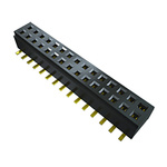 Samtec CLM Series Right Angle Surface Mount PCB Socket, 14-Contact, 2-Row, 1mm Pitch, Solder Termination