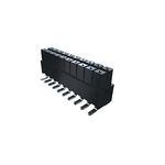 Samtec IPS1 Series Right Angle Through Hole Mount PCB Socket, 40-Contact, 2-Row, 2.54mm Pitch, Solder Termination