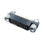 Amphenol Socapex MHDAS Series Straight PCB Mount PCB Socket, 30-Contact, 2-Row, 1.27mm Pitch, Solder Termination