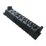 Samtec MPS Series Straight Through Hole Mount PCB Socket, 8-Contact, 1-Row, 5mm Pitch, Solder Termination