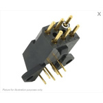 Souriau SMS Series Right Angle PCB Mount PCB Socket, 6-Contact, 2-Row, 5.08mm Pitch, Solder Termination