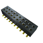 Samtec CLP Series Right Angle Surface Mount PCB Socket, 10-Contact, 2-Row, 1.27mm Pitch, Solder Termination