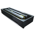 Samtec QSE Series Horizontal Edge Mount PCB Socket, 120-Contact, 2-Row, 0.8mm Pitch, Solder Termination
