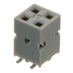 Amphenol ICC Surface Mount PCB Socket, 4-Contact, 2-Row, 2.54mm Pitch