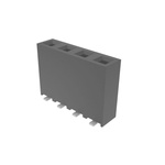 Amphenol ICC Surface Mount PCB Socket, 4-Contact, 1-Row, 2.54mm Pitch