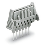 Wago 232 Series Straight PCB Mount PCB Connector, 4-Contact, 1-Row, 5mm Pitch, Solder, Through Hole Termination