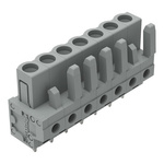 Wago 232 Series Straight PCB Mount PCB Header, 7-Contact, 1-Row, 5mm Pitch, Solder, Through Hole Termination