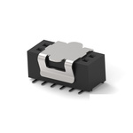 TE Connectivity 1MM-R Series Vertical Board Mount PCB Socket, 6-Contact, 2-Row, 1mm Pitch, Surface Mount Termination