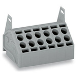 Wago 806 Series Angled PCB Mount PCB Socket, 2-Contact, 1-Row, 5mm Pitch, Cage Clamp Termination