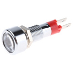 Signal Construct Red Indicator, Tab Termination, 24 → 28 V, 8mm Mounting Hole Size