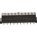 HARWIN Straight Surface Mount PCB Socket, 50-Contact, 2-Row, 2mm Pitch, Solder Termination