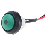ITW 48 Single Pole Single Throw (SPST) Latching Red LED Push Button Switch, IP67, 13.6 (Dia.)mm, Panel Mount, 48V dc