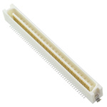 Hirose FX2 Series Straight Surface Mount PCB Socket, 100-Contact, 2-Row, 1.27mm Pitch, Solder Termination