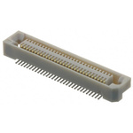 Hirose FX6 Series Straight Surface Mount PCB Socket, 60-Contact, 2-Row, 0.8mm Pitch, Solder Termination