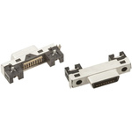 Hirose DH Series Right Angle Surface Mount PCB Socket, 17-Contact, 2-Row, 1mm Pitch, Solder Termination