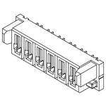 Samtec MPS Series Straight Through Hole Mount PCB Socket, 8-Contact, 1-Row, 5mm Pitch, Solder Termination