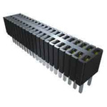 Samtec SLM Series Straight Through Hole Mount PCB Socket, 4-Contact, 1-Row, 1.27mm Pitch, Solder Termination