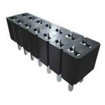 Samtec SLW Series Straight Through Hole Mount PCB Socket, 6-Contact, 1-Row, 2.54mm Pitch, Solder Termination