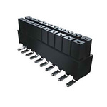 Samtec IPS1 Series Straight Through Hole Mount PCB Socket, 20-Contact, 2-Row, 2.54mm Pitch, Solder Termination