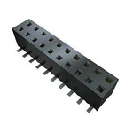 Samtec MMS Series Straight Through Hole Mount PCB Socket, 10-Contact, 1-Row, 2mm Pitch, Solder Termination