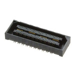 Samtec QSH-RA Series Right Angle Through Hole Mount PCB Socket, 80-Contact, 2-Row, 0.55mm Pitch, Solder Termination