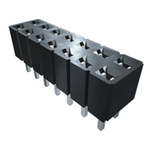 Samtec SLW Series Straight Surface Mount PCB Socket, 5-Contact, 1-Row, 2.54mm Pitch, Through Hole Termination