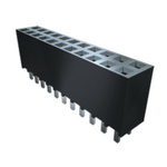 Samtec SSW Series Right Angle Through Hole Mount PCB Socket, 16-Contact, 3-Row, 2.54mm Pitch, Solder Termination