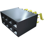 Samtec SMH Series Straight Surface Mount PCB Socket, 5-Contact, 1-Row, 2.54mm Pitch, Solder Termination