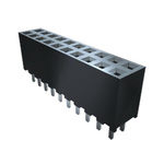 Samtec SQW Series Straight Surface Mount PCB Socket, 44-Contact, 2-Row, 2mm Pitch, Solder Termination