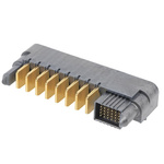 Molex 214115 Series Right Angle PCB Mount PCB Socket, 8P + 30S-Contact, 5-Row, 2, 5.78 Pitch, Through Hole Termination