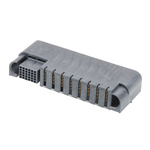 Molex 214115 Series Right Angle PCB Mount PCB Socket, 8P + 30S-Contact, 5-Row, 2 Pitch, Through Hole Termination