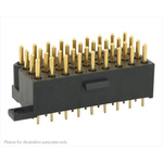 Souriau SMS Series Straight PCB Mount PCB Socket, 4-Contact, 1-Row, 5.08mm Pitch, Solder Termination