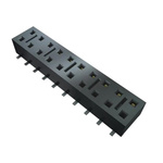 Samtec HLE Series Straight Surface Mount PCB Socket, 16-Contact, 2-Row, 2.54mm Pitch, Solder Termination