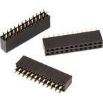 Wurth Elektronik WR-PHD Series Straight PCB Socket, 44-Contact, 2-Row, 2.54mm Pitch