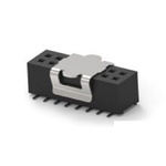 TE Connectivity 1MM-R Series Vertical Board Mount PCB Socket, 16-Contact, 2-Row, 1mm Pitch, Surface Mount Termination