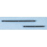 E-TEC SIB Series Straight Through Hole Mount PCB Socket, 20-Contact, 1-Row, 2.54mm Pitch, Solder Termination