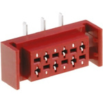 Amphenol TMM Series Straight Surface Mount PCB Socket, 16-Contact, 2-Row, 2.54mm Pitch, Solder Termination