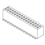 Samtec FLE Series Straight Surface Mount PCB Socket, 100-Contact, 2-Row, 1.27mm Pitch, SMT Termination