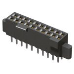 Samtec SFML Series Straight Through Hole Mount PCB Socket, 30-Contact, 2-Row, 1.27mm Pitch, Solder Termination