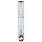Key Instruments Flo-Rite Series Variable Area Flow Meter for Liquid, 1.5 L/min Min, 20 L/min Max